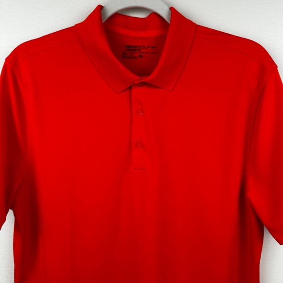 Nike Men's Polo Shirt Golf Dri Fit Victory Solid Polo Performance Resort Red Med - Picture 2 of 8